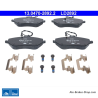 ATE pastillas de freno cerámicas originales (13047028922) para Citroën, Peugeot