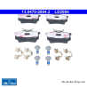 ATE pastillas de freno cerámicas originales (13047028942) para Audi, Seat, Skoda, Volkswagen (VW)