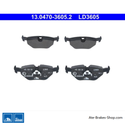 ATE originele keramische remblokken (13047036052) voor BMW, MG, Rover, Saab