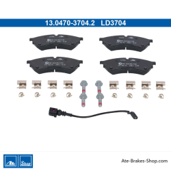ATE originele keramische remblokken (13047037042) voor Volkswagen (VW)