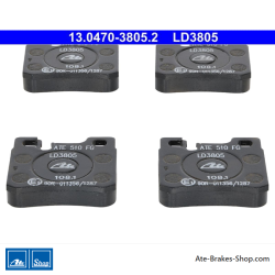 ATE pastillas de freno cerámicas originales (13047038052) para Mercedes-Benz