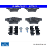 ATE pastillas de freno cerámicas originales (13047038132) para Citroën, Peugeot