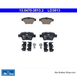 ATE originalen keramischen Bremsbelägen (13047038132) für Citroën, Peugeot