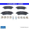 ATE pastillas de freno cerámicas originales (13047038602) para Volkswagen (VW)