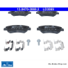 ATE pastillas de freno cerámicas originales (13047038692) para Peugeot