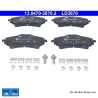 ATE originalen keramischen Bremsbelägen (13047038702) für Citroën, Opel, Peugeot