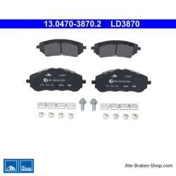 ATE pastillas de freno cerámicas originales (13047038702) para Citroën, Opel y Peugeot