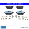 ATE original ceramic brake pads (13047038712) for Citroën, Opel, Peugeot, Toyota, Vauxhall
