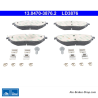 ATE original ceramic brake pads (13047038762) for Citroën, Opel, Peugeot, Vauxhall