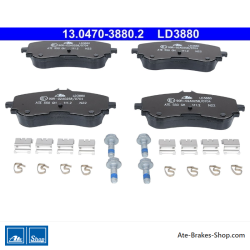 ATE original ceramic brake pads (13047038802) for MAN, Volkswagen (VW)