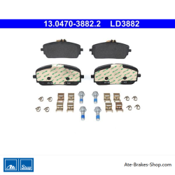 ATE pastillas de freno cerámicas originales (13047038822) para Mercedes-Benz