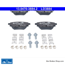 ATE originele keramische remblokken (13047038842) voor Mercedes-Benz