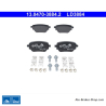 ATE originele keramische remblokken (13047038842) voor Mercedes-Benz