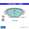 ATE plaquettes de frein en céramique d’origine (13047039882) pour Ford, Jaguar, Renault