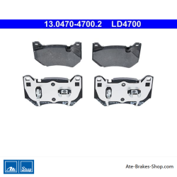 ATE original ceramic brake pads (13047047002) for Audi