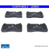 ATE pastillas de freno cerámicas originales (13047048332) para Cupra, Seat, Volkswagen (VW)