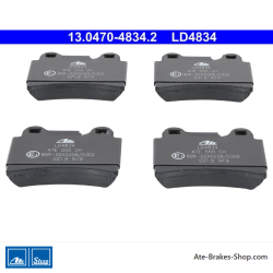 ATE pastillas de freno cerámicas originales (13047048342) para Volkswagen (VW)