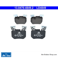 ATE plaquettes de frein en céramique d’origine (13047048492) pour BMW
