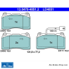 ATE original ceramic brake pads (13047048512) for Alfa Romeo