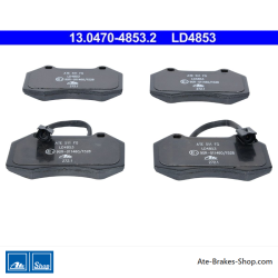 ATE original ceramic brake pads (13047048532) for Abarth, Alfa Romeo