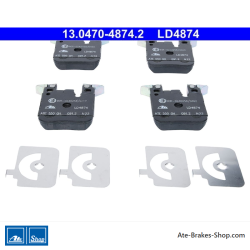 ATE pastillas de freno cerámicas originales (13047048742) para BMW