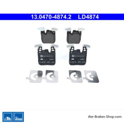 ATE pastillas de freno cerámicas originales (13047048742) para BMW