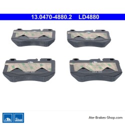 ATE pastillas de freno cerámicas originales (13047048802) para Mercedes-Benz