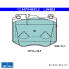 ATE original ceramic brake pads (13047048832) for Mercedes-Benz
