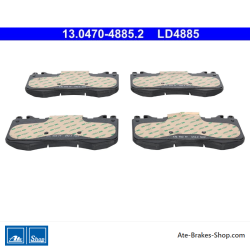 ATE pastillas de freno cerámicas originales (13047048852) para Land Rover