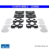 ATE pastillas de freno cerámicas originales (13047048922) para Mercedes-Benz