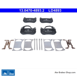 ATE originele keramische remblokken (13047048932) voor Alfa Romeo