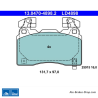 ATE original ceramic brake pads (13047048982) for Chevrolet, Opel