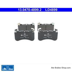 ATE pastillas de freno cerámicas originales (13047048992) para Land Rover