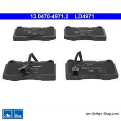 ATE originalen keramischen Bremsbelägen (13047049712) für Alfa Romeo, Lancia
