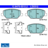 ATE original ceramic brake pads (13047055122) for Opel