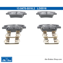 ATE originele keramische remblokken (13047055162) voor Hyundai