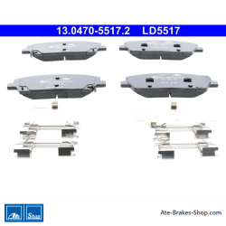 ATE originele keramische remblokken (13047055172) voor Hyundai, Kia