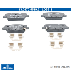 ATE originele keramische remblokken (13047055192) voor Hyundai