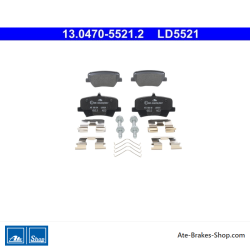 ATE pastillas de freno cerámicas originales (13047055212) para Volvo