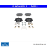 ATE original ceramic brake pads (13047055212) for Volvo