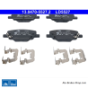 ATE originale keramische Bremsbeläge (13047055272) für Chevrolet, Opel