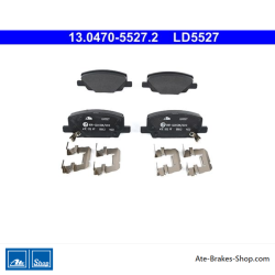 ATE originale keramische Bremsbeläge (13047055272) für Chevrolet, Opel