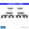 ATE original ceramic brake pads (13047055312) for Mazda, Suzuki, Toyota