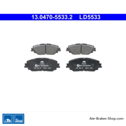 ATE originale Keramikbremsbeläge (13047055332) für Lexus, Toyota