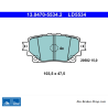 ATE original ceramic brake pads (13047055342) for Lexus, Subaru, Toyota