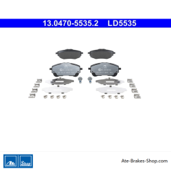 ATE originale Keramikbremsbeläge (13047055352) für Suzuki, Toyota