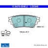 ATE original ceramic brake pads (13047055402) for Mitsubishi