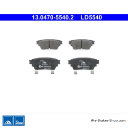 ATE original ceramic brake pads (13047055402) for Mitsubishi