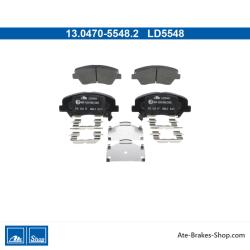 ATE originale Keramikbremsbeläge (13047055482) für Hyundai, Kia