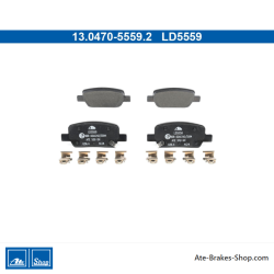 ATE plaquettes de frein en céramique d’origine (13047055592) pour Hyundai, Kia